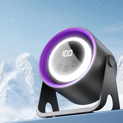 Compact LCD USB Desk Fan
