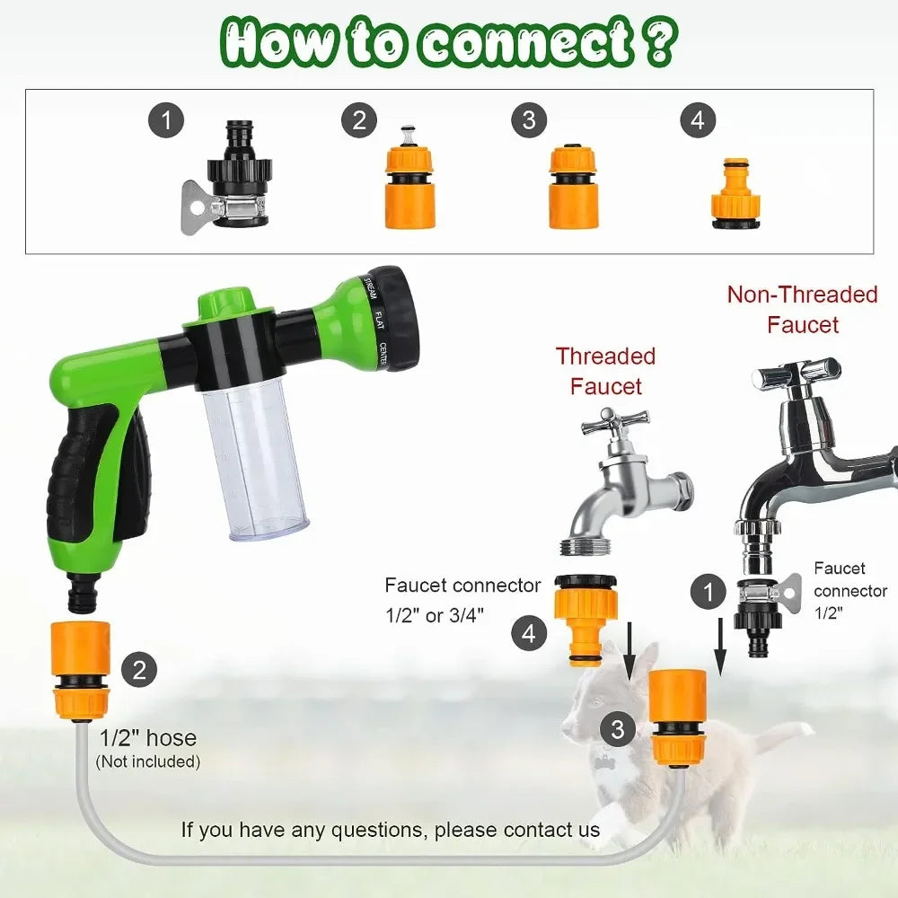 QuickClean Pro Pet Shower Sprayer
